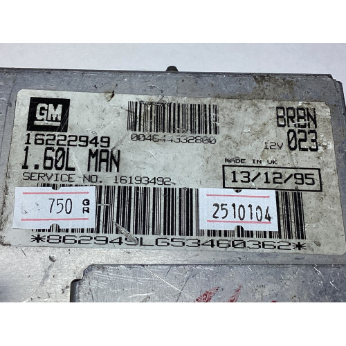 Fiat Tempra Motor Beyni 16222949 1.60LMAN