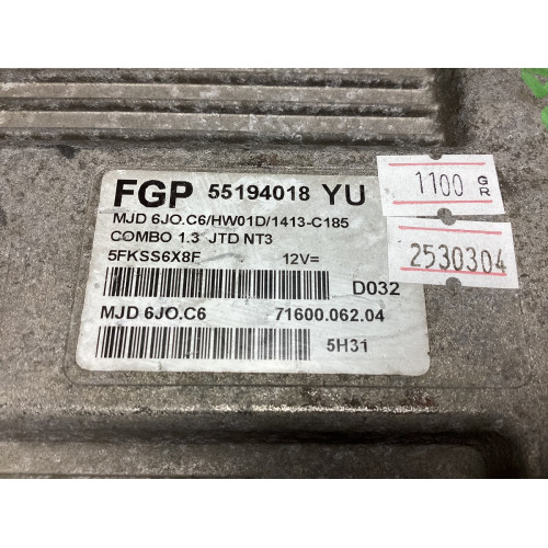 Opel Combo Corsa D 1.3 Motor Beyni 55194018 YU MJD 6JO.C6 HW01D