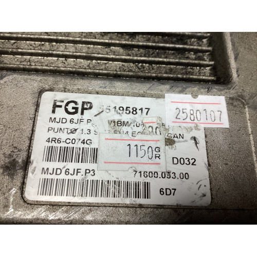 Fiat Punto 1.3 Motor Beyni MJD6JF.P3 55195817 HW1BM