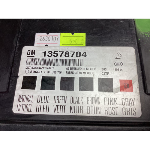 Opel İnsignia BCM Kontrol Beyni 13578704 F00HJ00746