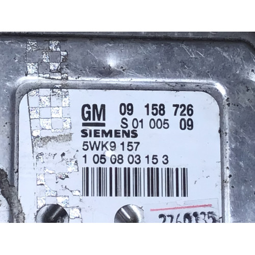 Opel Zafira 1.8 Motor Beyni 09158726 S0100509 5WK9157