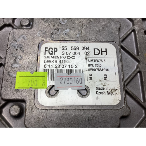 Opel Astra H 1.6 Motor Beyni 5WK9419 55559394 DH SIMTEC75.5