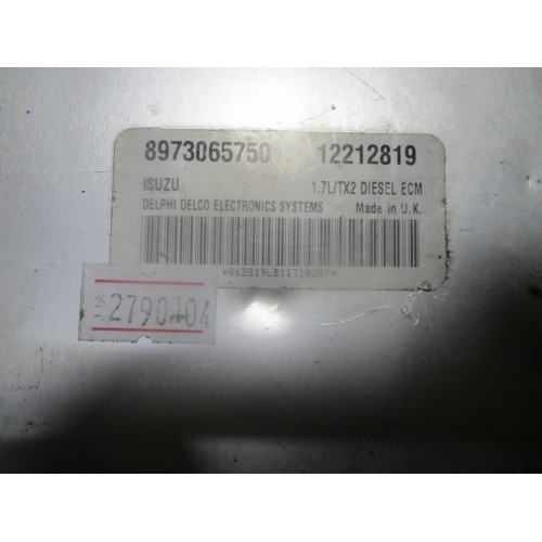 Opel Astra 1.7 Motor Beyni 8973065750 12212819