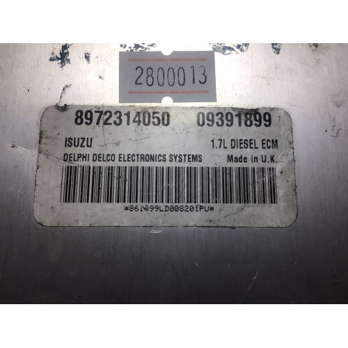 Opel Astra 1.7 Motor Beyni 8972314050 09391899