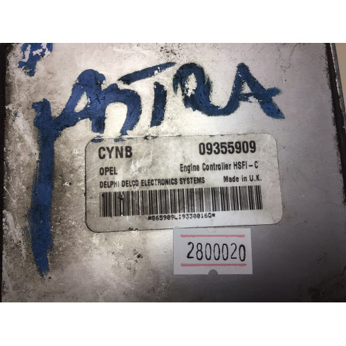 Opel Corsa Astra 1.4 Motor Beyni 09355909 CYNB