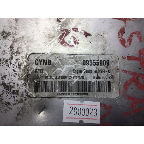 Opel Corsa G 1.4 Motor Beyni 09355909 CYNB