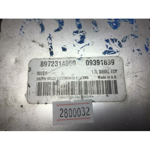 Opel Astra 1.7 Motor Beyni 8972314050 09391899