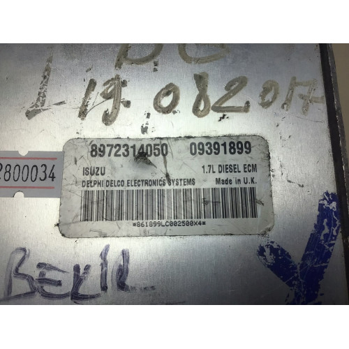 Opel Astra 1.7 Motor Beyni 8972314050 09391899