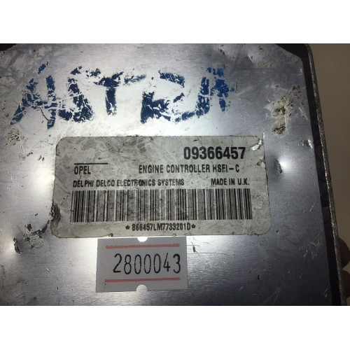 Opel Astra 1.6 Motor Beyni 09366457