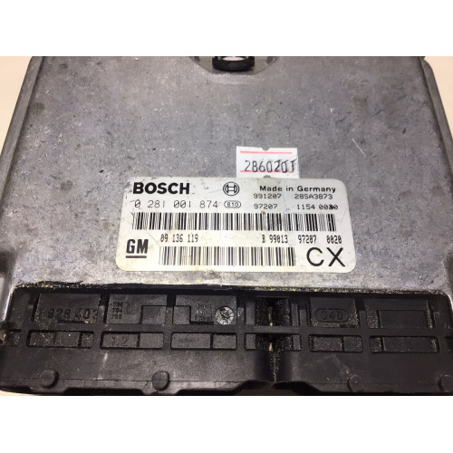 Opel Vectra B 2,0DTI Motor Beyni 0281001874 09136119