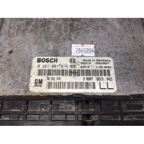 Opel Astra G 2.0 Motor Beyni 0281001674 90562574