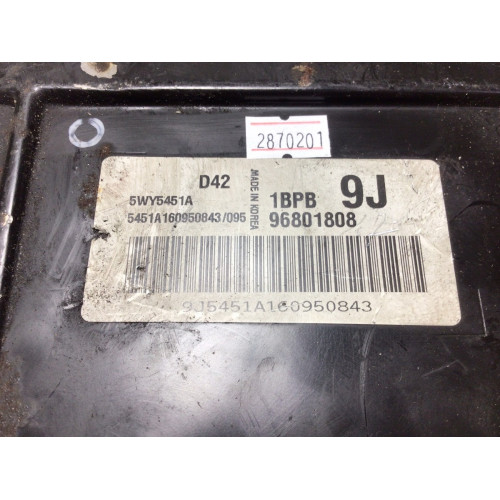 Daewoo Matiz 1.0 Motor Beyni 5WY5451A 96801808 1BPB
