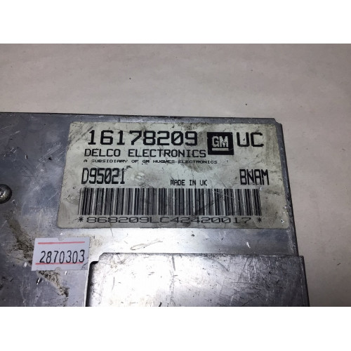 Opel Tigra 1.6 Motor Beyni 16178209 UC