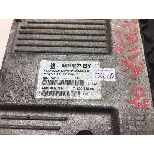 Opel Corsa Meriva 1.3 CDTI Motor Beyni 55198927BY MJD6O2.M1 HW03D