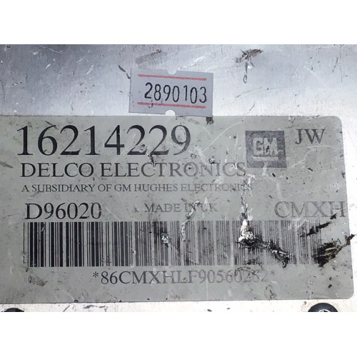 Opel Astra Vectra 1.6 Motor Beyni 16214229 JW