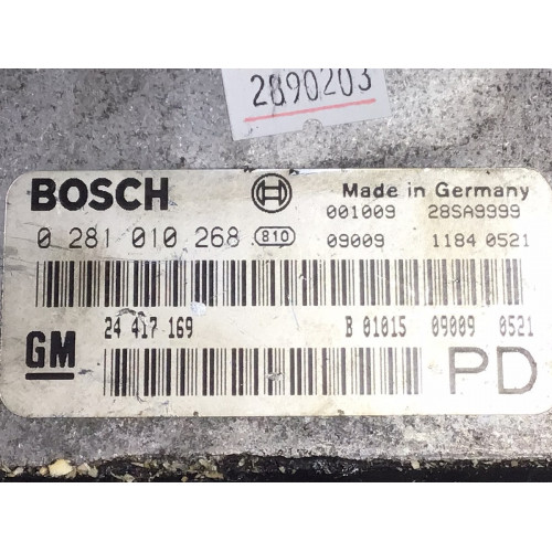 Opel Zafira 2.0 Motor Beyni 0281010268 24417169 PD