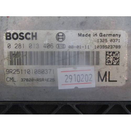Honda Motor Beyni 9S220311060127 37820-RSS-E22 0281013407 9S220311060127