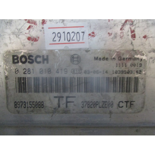 Honda Civic Motor Beyni 0281010419 8973155088
