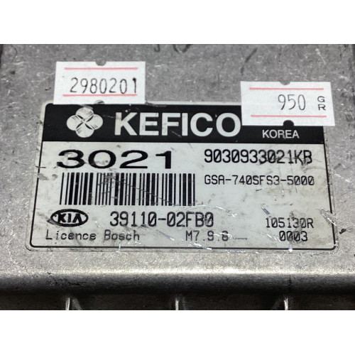 Kia Picanto 1.0 Motor Beyni 39110-02FB0 GSA-740SFS3-5000 M7.9.8