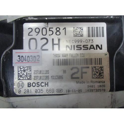 Nissan Motor Beyini 0281035669 237101118S