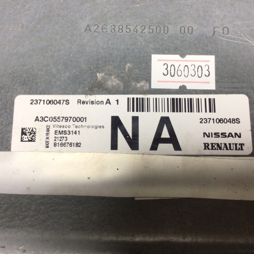 Nissan Renault Motor Beyni A3C0557970001 237106047S