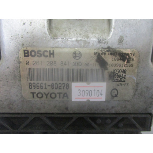 Toyota Yaris Motor Beyni 0261208841 89661-0D270