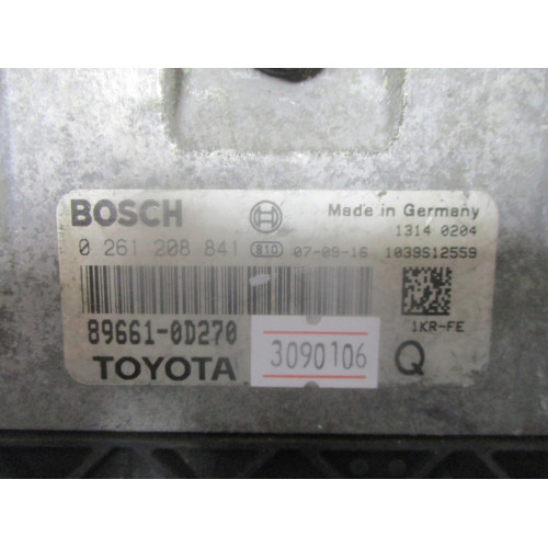 Toyota Yaris Motor Beyni 0261208841 89661-0D270
