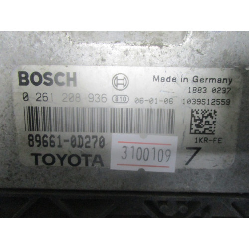 Toyota Yaris Motor Beyni 0261208936 89661-0D270