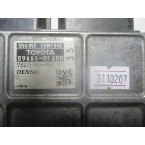 Toyota Verso 2.0 Motor Beyni 89661-0F350 MB275900-4991