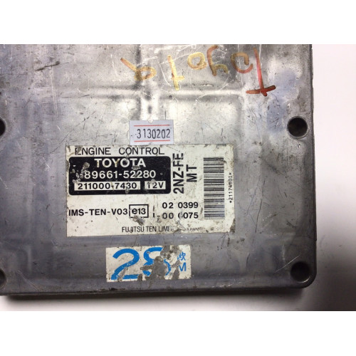 Toyota Yaris Motor Beyni 89661-52280 211000-7430