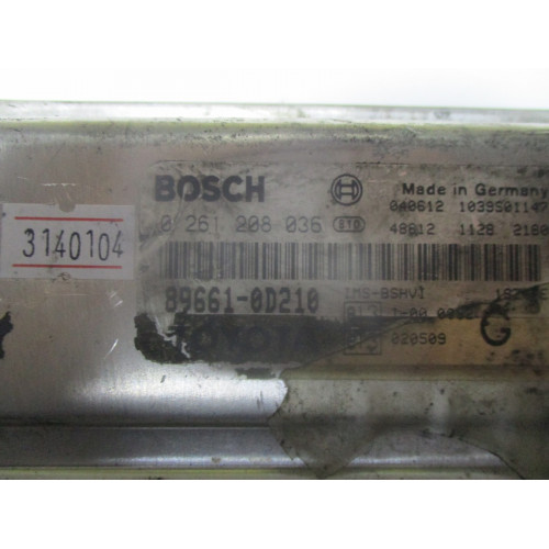 Toyota Yaris Motor Beyni 0261208036 89661-0D210