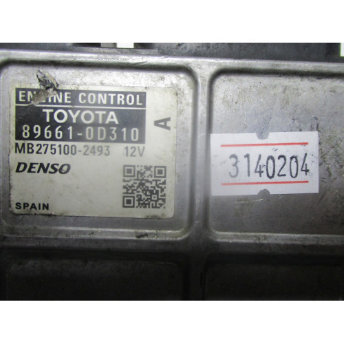 Toyota Yaris 1.3 Motor Beyni 89661-0D310 MB275100-2493