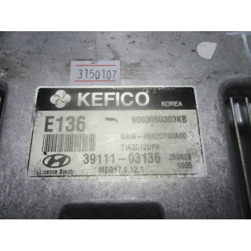 Hyundai i10 Motor Beyni 39101-03136 39111-03136 9003060303KB MEG17.9.12.1