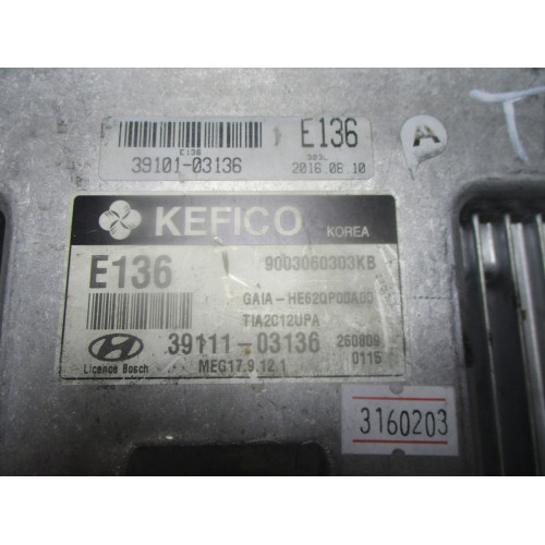 Hyundai i10 Motor Beyni 39101-03136 39111-03136 9003060303KB MEG17.9.12.1