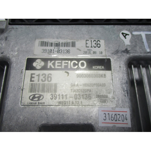 Hyundai i10 Motor Beyni 39101-03136 39111-03136 9003060303KB MEG17.9.12.1