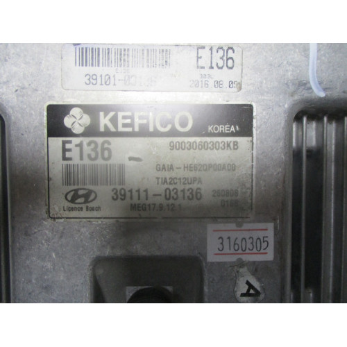 Hyundai i10 Motor Beyni 39101-03136 39111-03136 9003060303KB MEG17.9.12.1