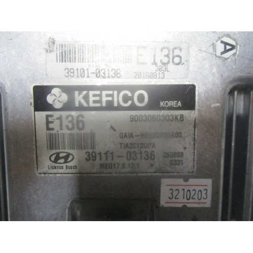 Hyundai i10 Motor Beyni 39101-03136 39111-03136 9003060303KB MEG17.9.12.1