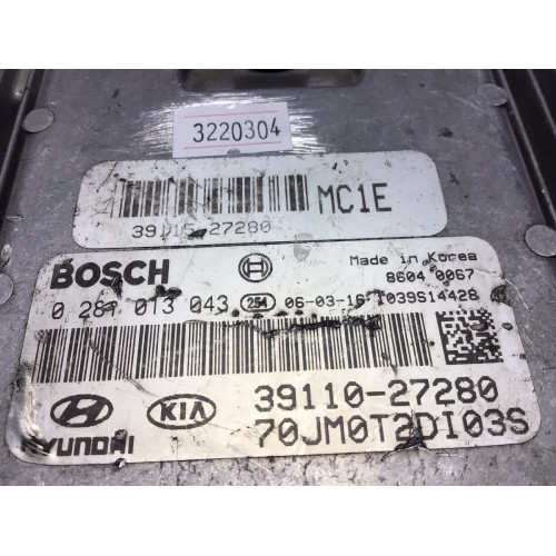 Hyundaı Accent Era Motor Beyni 0281013043 39110-27280 39115-27280