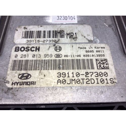 Hyundai Tucson Motor Beyni 0281013959 39110-27300 39115-27300