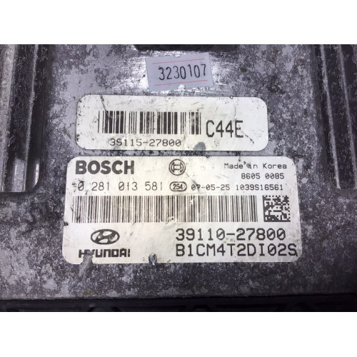 Hyundai Santa Fe Cm Motor Beyni 0281013581 39115-27800 39110-27800