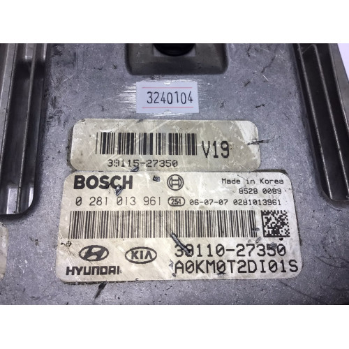 Kia Sportage 2.0 Motor Beyni 0281013961 39110-27350 39115-27350