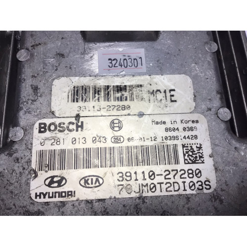 Hyundaı Accent Era Motor Beyni 0281013043 39110-27280 39115-27280