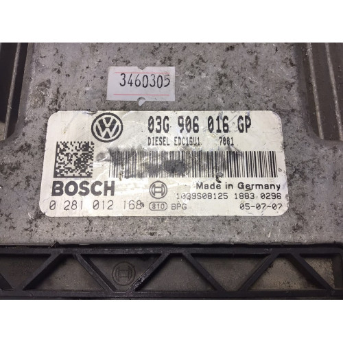 Volkswagen Caddy 2.0 Motor Beyni EDC16U1 03G906016GP 0281012168