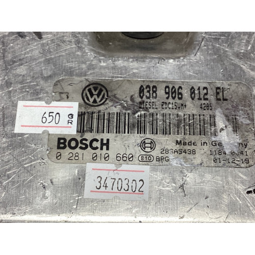 Volkswagen Polo 1.9 Motor Beyni 0281010660 038906012EL EDC15VM+