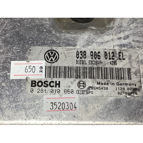 Volkswagen Polo 1.9 Motor Beyni 0281010660 038906012EL EDC15VM+