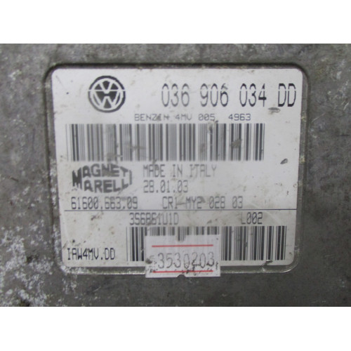 Volkswagen Polo 1.4 16V Motor Beyni 036906034DD 6160066309