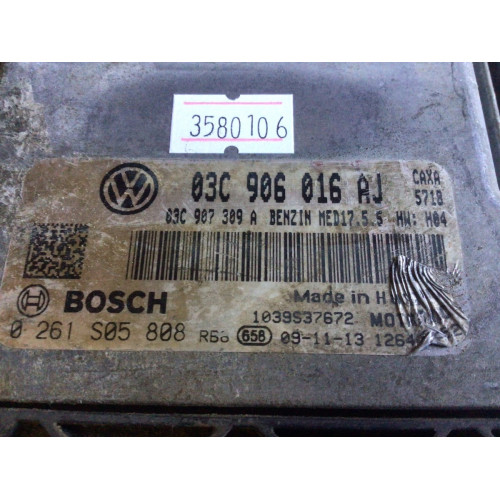 Volkswagen Golf 1.4 Motor Beyni 0261S05808 03C906016AJ