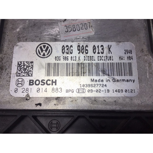Seat Ibiza 1.9 Motor Beyni 0281014883 03G906013K EDC17U1