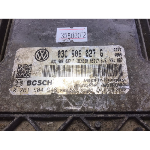 Volkswagen Scirocco Golf 1.4 Motor Beyni 0261S04348 03C906027G