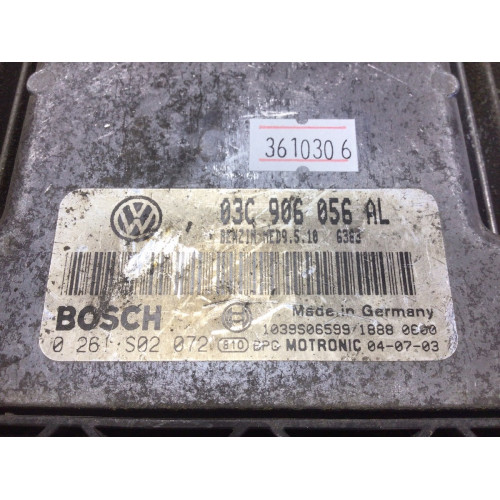 Volkswagen Golf5 1.6 FSI Motor Beyni 03C906056AL 0261S02072